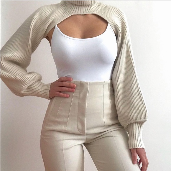 Zara Sweaters - NWT Knit Arm Warmers with Turtleneck